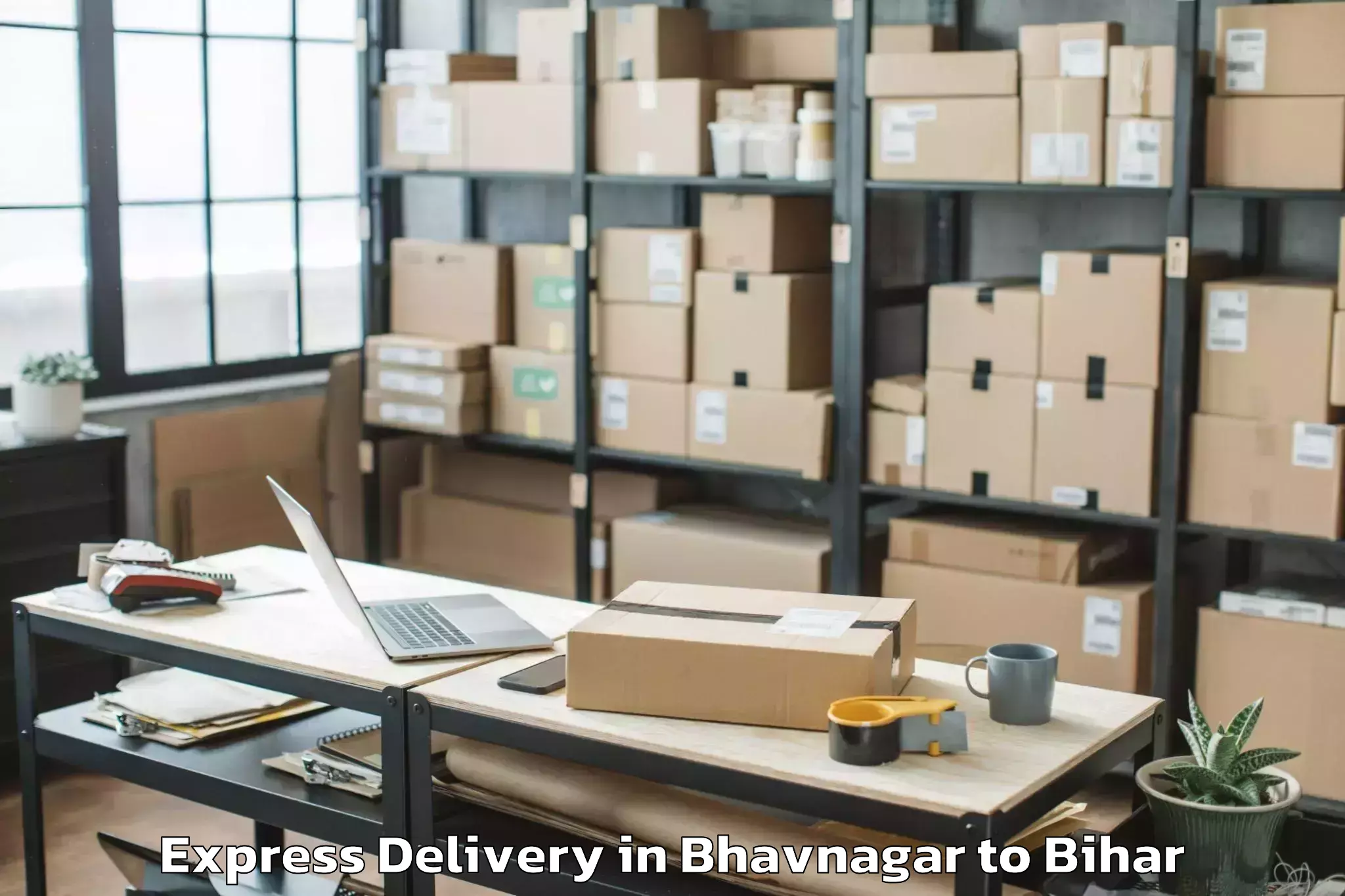 Top Bhavnagar to Warisaliganj Express Delivery Available